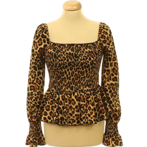 New Look leopárdmintás gumírozott felső