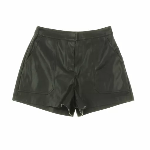 Only fekete műbőr short