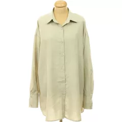 Boohoo natúr színű oversize ing