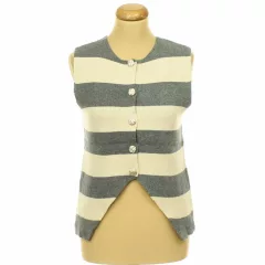 New Collection csíkos kötött mellény