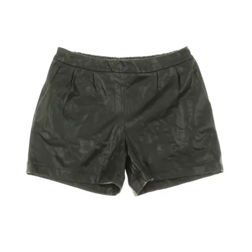 Fekete műbőr short