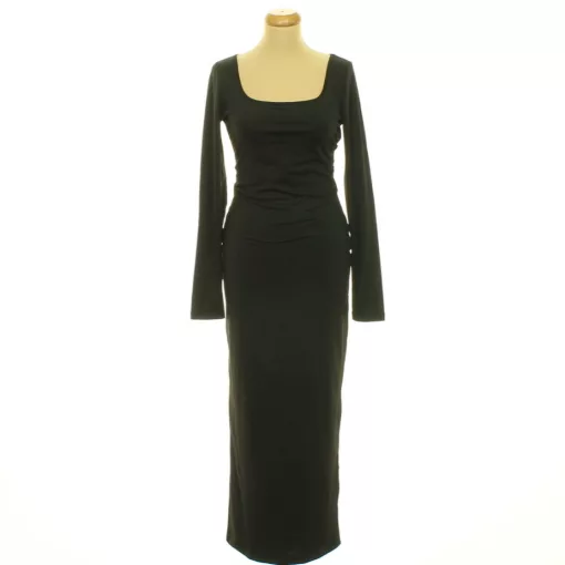 Shein fekete elasztikus maxi ruha