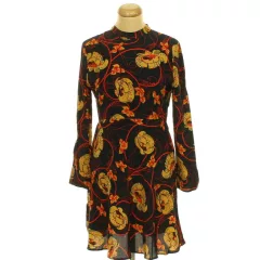 Zara mintás viszkóz ruha