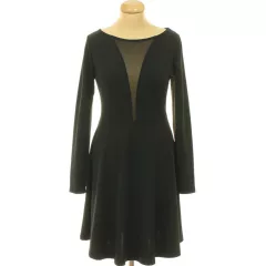 Shein neccbetétes fekete ruha