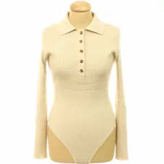Missguided galléros bordáskötött body