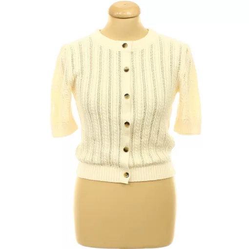 H&M krémszínű kötött kardigán