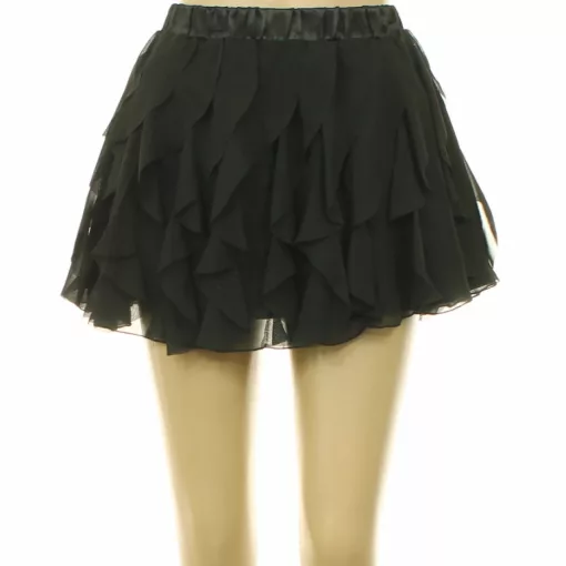 H&M fodros fekete miniszoknya