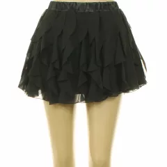 H&M fodros fekete miniszoknya