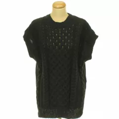 Shein csavartmintás oversize kötött pulóver