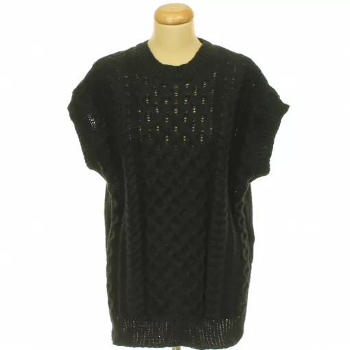 Shein csavartmintás oversize kötött pulóver