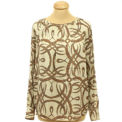 H&M x Richard Allan mintás szatén blúz
