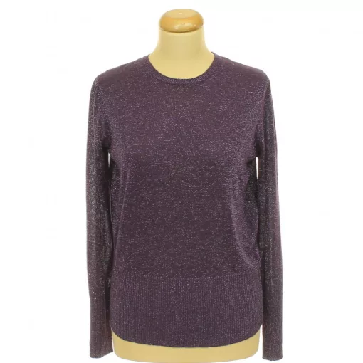 Marks&Spencer csillámos lila kötött pulóver