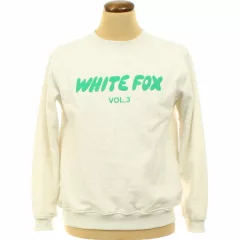 White Fox feliratos pulóver