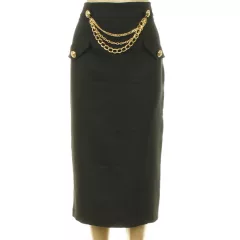 River Island láncos fekete szoknya