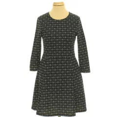 H&M mintás fekete ruha