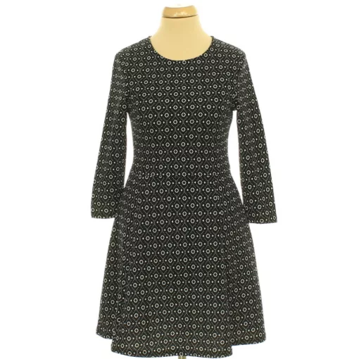 H&M mintás fekete ruha