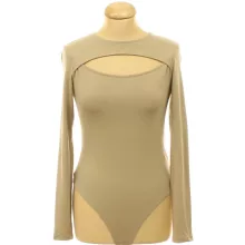 H&M barna elasztikus pamut body