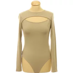 H&M barna elasztikus pamut body