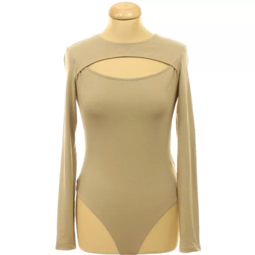 H&M barna elasztikus pamut body