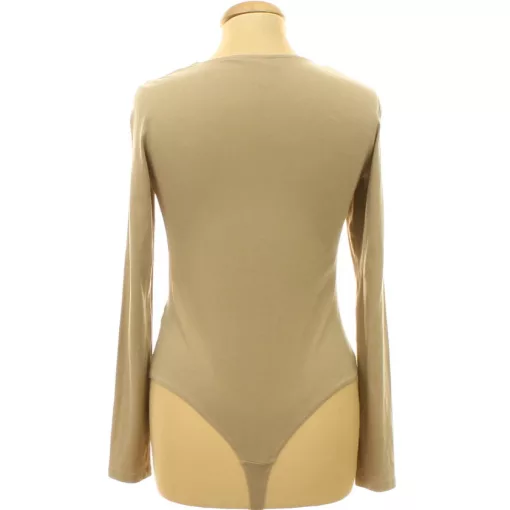 H&M barna elasztikus pamut body