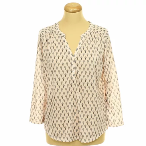 H&M mintás rózsaszín blúz