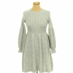 Shein csavartmintás szürke kötött ruha