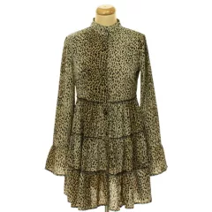 Boohoo leopárdmintás bő ujjú ruha