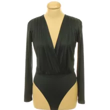 Fekete szatén body
