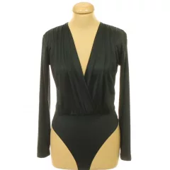 Fekete szatén body