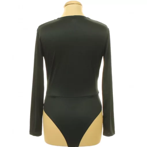 Fekete szatén body