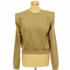 H&M válltöméses barna pulóver