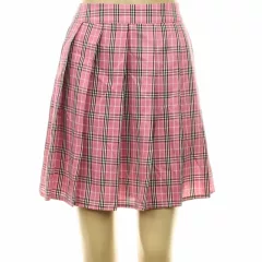 Shein kockás rózsaszín szoknya