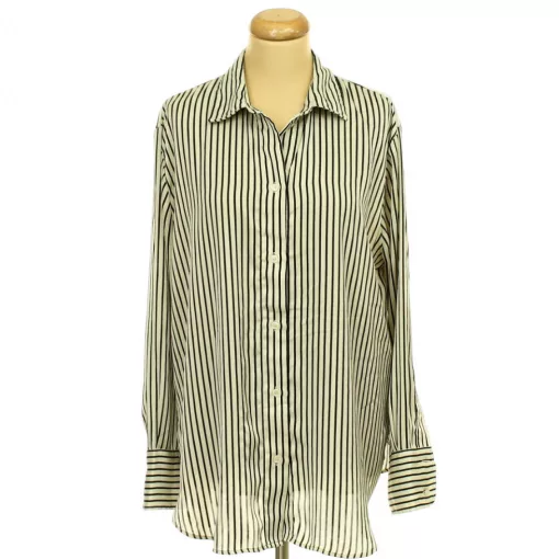 H&M csíkos oversize szatén ing