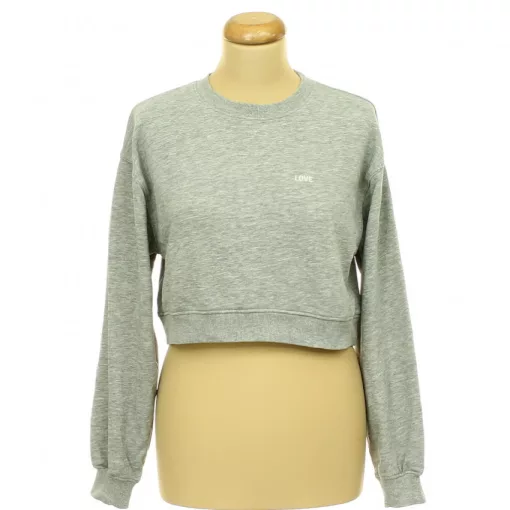 H&M szürke crop szabadidő felső