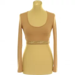 Boohoo barna színű top