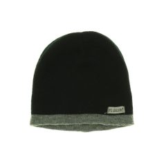 Dupla anyagú fekete kötött sapka