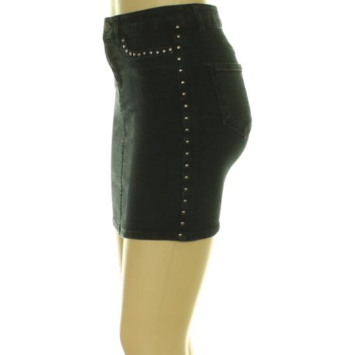 Vero Moda szegecses fekete farmer szoknya