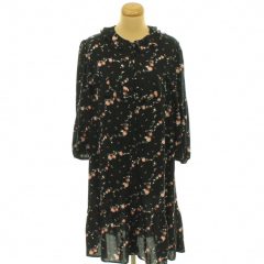 Primark virágmintás fekete ruha