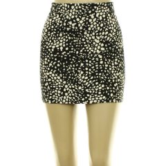 H&M mintás fekete miniszoknya
