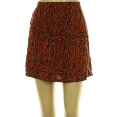 Janina barna-fekete mintás szoknya