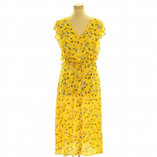F&F virágmintás sárga ruha