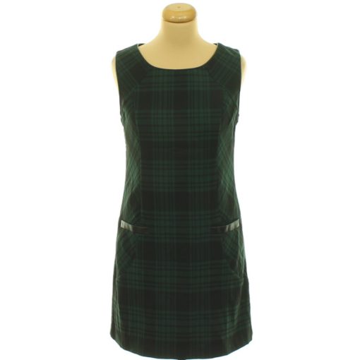 Next zöld-fekete kockás ruha