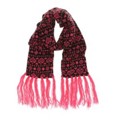 Forever21 pink-fekete mintás kötött sál