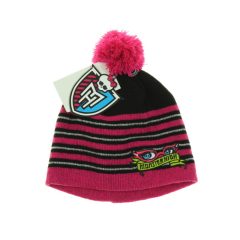 Monster High-os csíkos kötött sapka