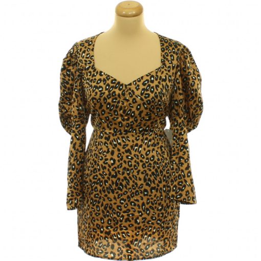 Outrageous leopárdmintás barna ruha