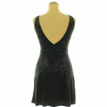 Divided fekete tükörbársony ruha