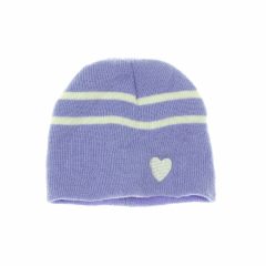 Dupla anyagú lila kötött sapka
