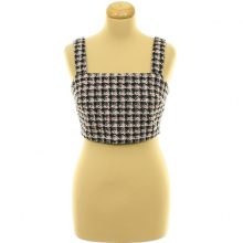 Primark rózsaszín mintás buklészövet top