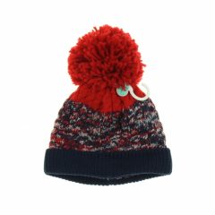 George piros-kék kötött baby sapka