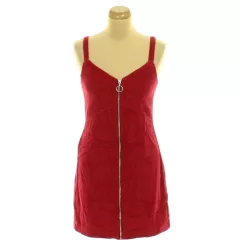 Topshop piros kordbársony ruha